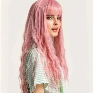Pink wig